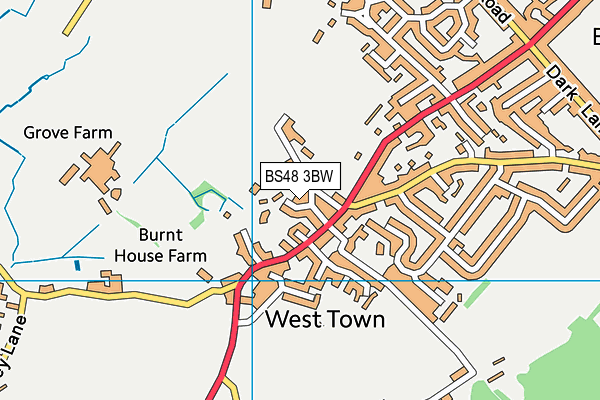 BS48 3BW map - OS VectorMap District (Ordnance Survey)