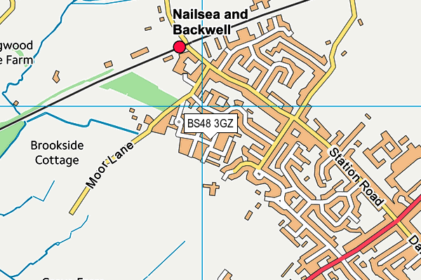 BS48 3GZ map - OS VectorMap District (Ordnance Survey)