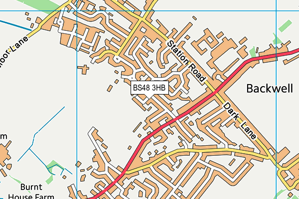 BS48 3HB map - OS VectorMap District (Ordnance Survey)