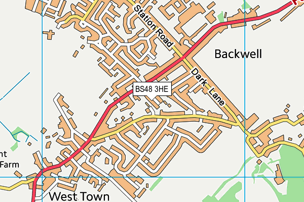 BS48 3HE map - OS VectorMap District (Ordnance Survey)