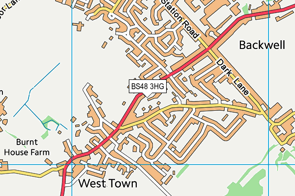 BS48 3HG map - OS VectorMap District (Ordnance Survey)