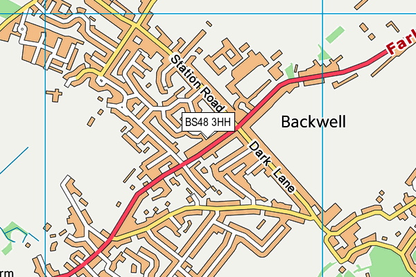 BS48 3HH map - OS VectorMap District (Ordnance Survey)
