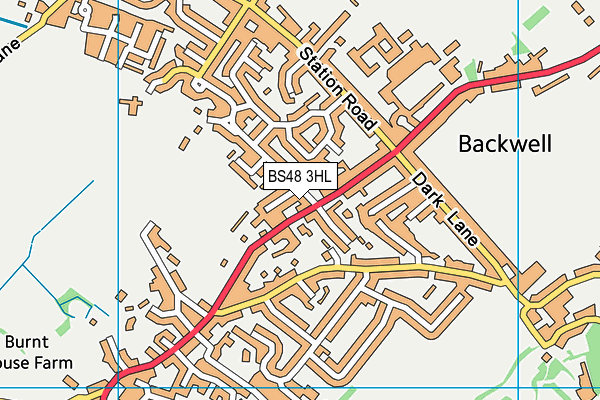 BS48 3HL map - OS VectorMap District (Ordnance Survey)