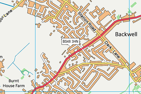 BS48 3HN map - OS VectorMap District (Ordnance Survey)
