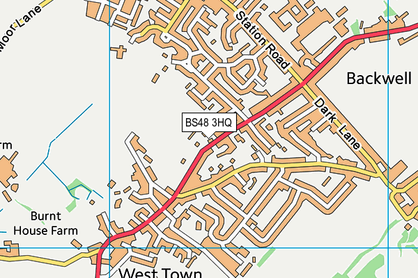 BS48 3HQ map - OS VectorMap District (Ordnance Survey)