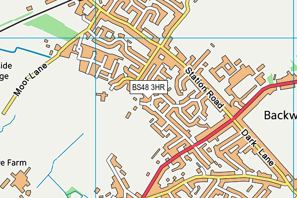 BS48 3HR map - OS VectorMap District (Ordnance Survey)