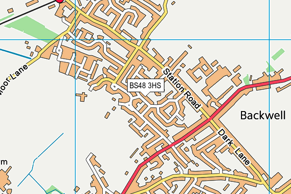 BS48 3HS map - OS VectorMap District (Ordnance Survey)