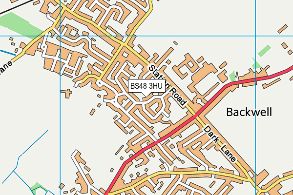 BS48 3HU map - OS VectorMap District (Ordnance Survey)