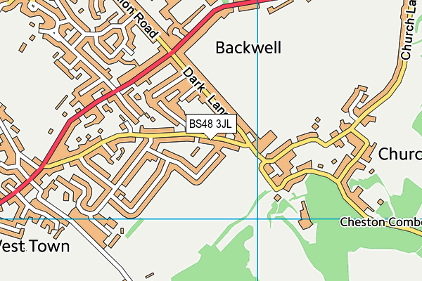 BS48 3JL map - OS VectorMap District (Ordnance Survey)