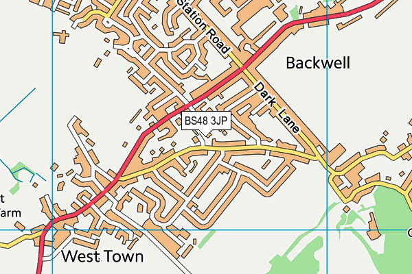 BS48 3JP map - OS VectorMap District (Ordnance Survey)