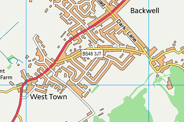 BS48 3JT map - OS VectorMap District (Ordnance Survey)