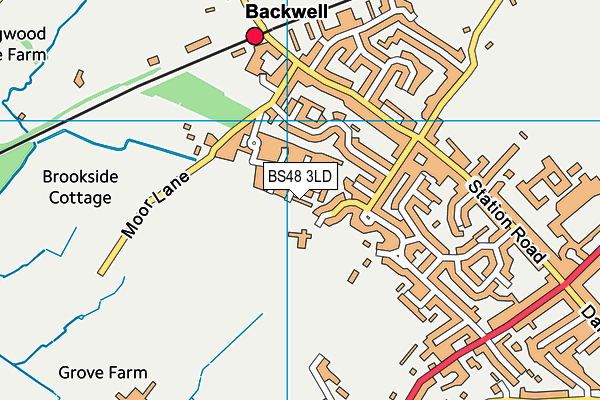 BS48 3LD map - OS VectorMap District (Ordnance Survey)