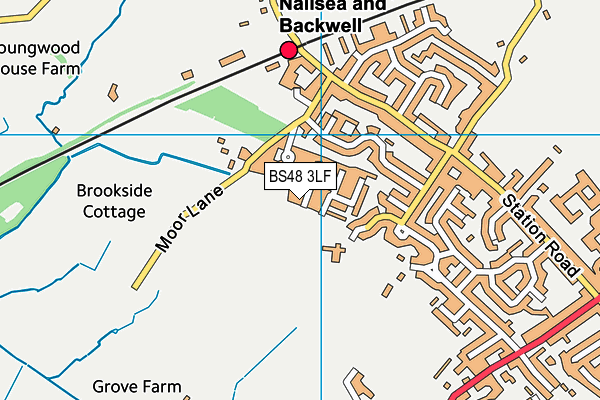 BS48 3LF map - OS VectorMap District (Ordnance Survey)