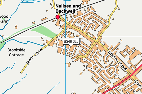 BS48 3LJ map - OS VectorMap District (Ordnance Survey)