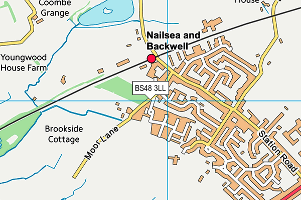 BS48 3LL map - OS VectorMap District (Ordnance Survey)
