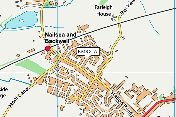 BS48 3LW map - OS VectorMap District (Ordnance Survey)