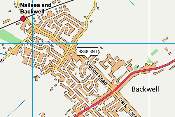 BS48 3NJ map - OS VectorMap District (Ordnance Survey)