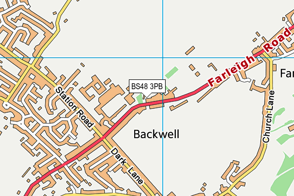 Backwell Leisure Centre map (BS48 3PB) - OS VectorMap District (Ordnance Survey)