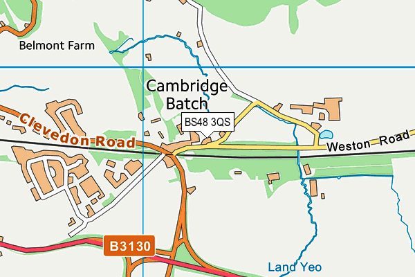 BS48 3QS map - OS VectorMap District (Ordnance Survey)