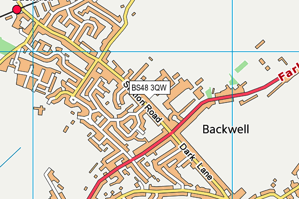 BS48 3QW map - OS VectorMap District (Ordnance Survey)
