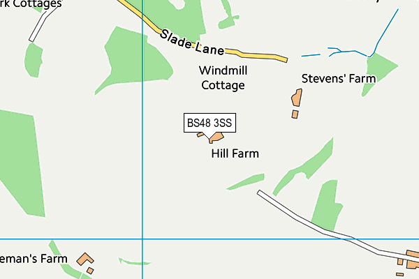 BS48 3SS map - OS VectorMap District (Ordnance Survey)