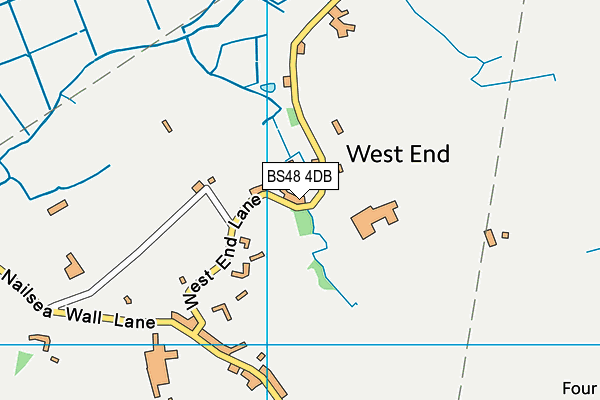BS48 4DB map - OS VectorMap District (Ordnance Survey)