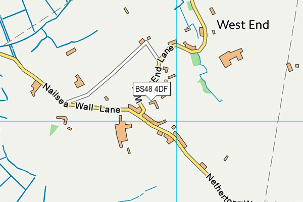 BS48 4DF map - OS VectorMap District (Ordnance Survey)