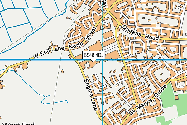 BS48 4DJ map - OS VectorMap District (Ordnance Survey)