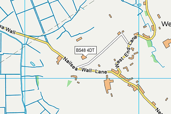 BS48 4DT map - OS VectorMap District (Ordnance Survey)