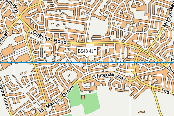 BS48 4JF map - OS VectorMap District (Ordnance Survey)