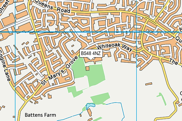 BS48 4NZ map - OS VectorMap District (Ordnance Survey)
