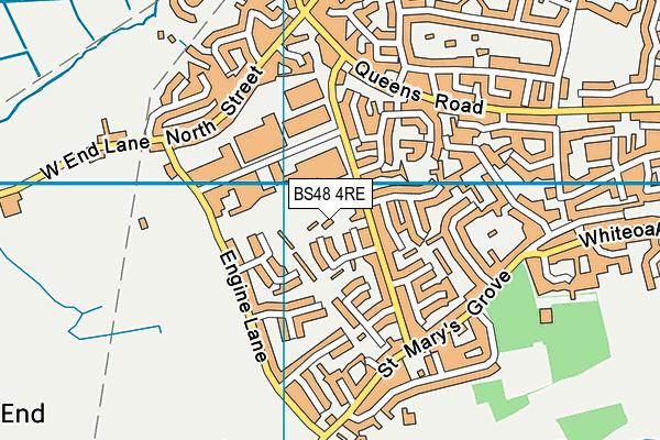 BS48 4RE map - OS VectorMap District (Ordnance Survey)