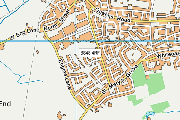 BS48 4RF map - OS VectorMap District (Ordnance Survey)