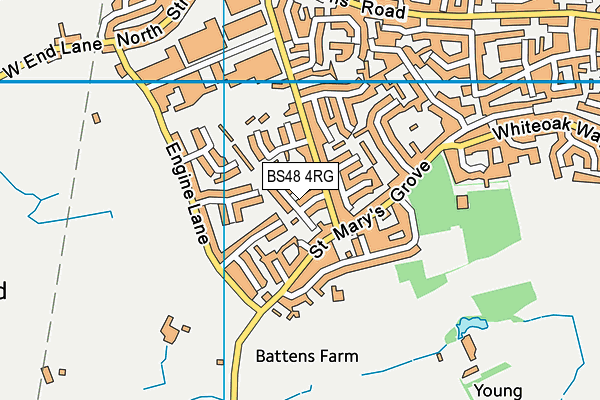 BS48 4RG map - OS VectorMap District (Ordnance Survey)