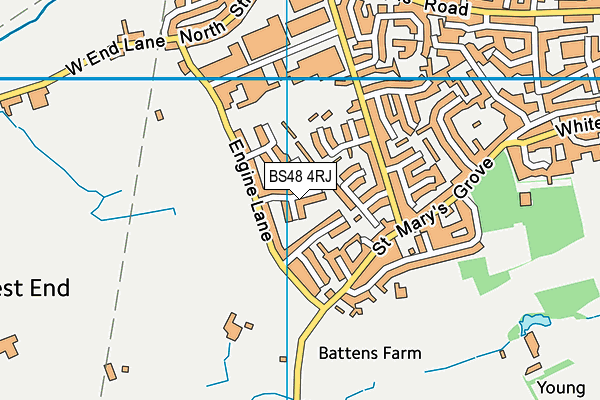 BS48 4RJ map - OS VectorMap District (Ordnance Survey)
