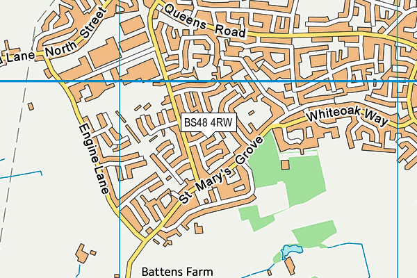 BS48 4RW map - OS VectorMap District (Ordnance Survey)