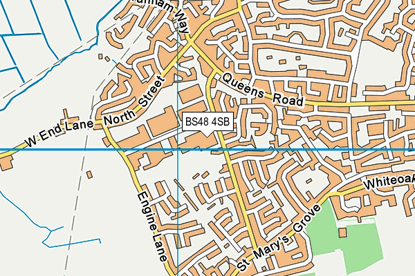 BS48 4SB map - OS VectorMap District (Ordnance Survey)