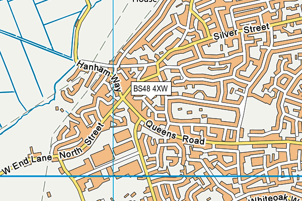 BS48 4XW map - OS VectorMap District (Ordnance Survey)
