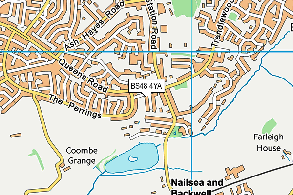BS48 4YA map - OS VectorMap District (Ordnance Survey)