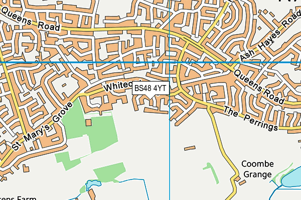 BS48 4YT map - OS VectorMap District (Ordnance Survey)
