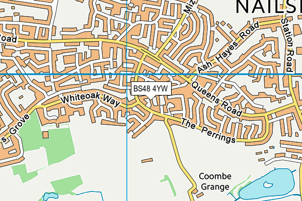 BS48 4YW map - OS VectorMap District (Ordnance Survey)