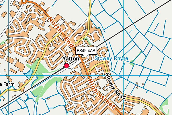 BS49 4AB map - OS VectorMap District (Ordnance Survey)