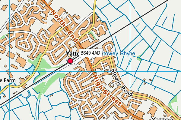 BS49 4AD map - OS VectorMap District (Ordnance Survey)
