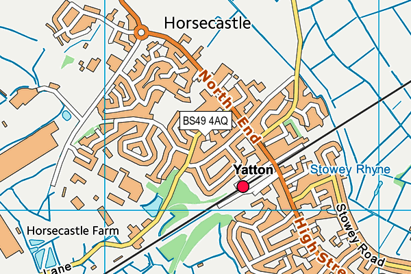 BS49 4AQ map - OS VectorMap District (Ordnance Survey)