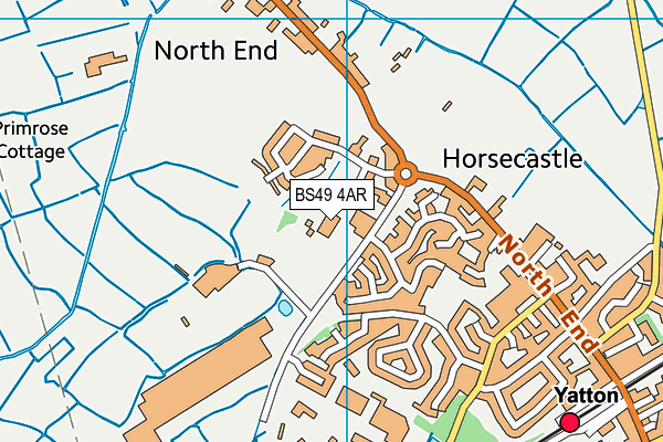 BS49 4AR map - OS VectorMap District (Ordnance Survey)