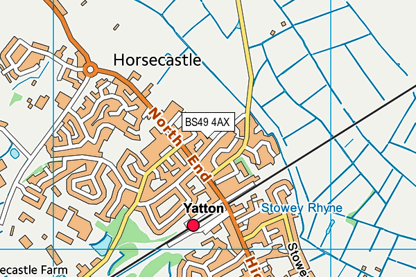 BS49 4AX map - OS VectorMap District (Ordnance Survey)