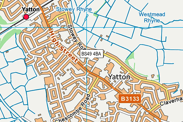 BS49 4BA map - OS VectorMap District (Ordnance Survey)