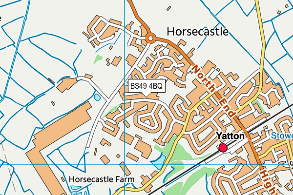 BS49 4BQ map - OS VectorMap District (Ordnance Survey)