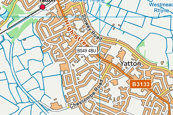 BS49 4BU map - OS VectorMap District (Ordnance Survey)