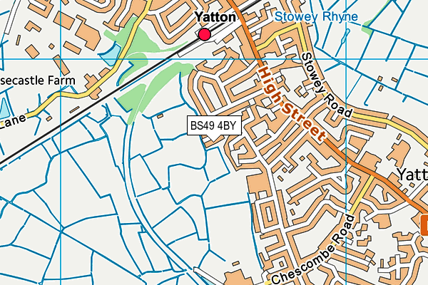 BS49 4BY map - OS VectorMap District (Ordnance Survey)